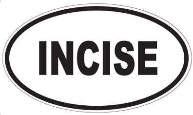 INCISE - Oval Sticker