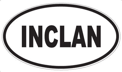 INCLAN - Oval Magnet