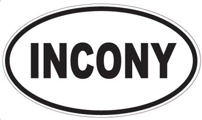 INCONY - Oval Sticker