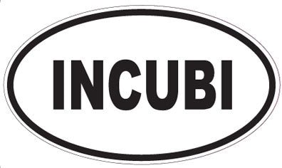 INCUBI - Oval Sticker