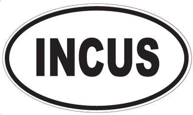 INCUS - Oval Sticker