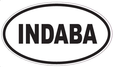 INDABA - Oval Sticker