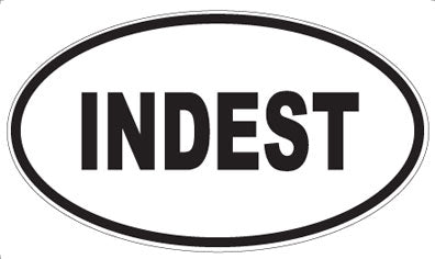 INDEST - Oval Magnet