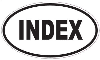 INDEX - Oval Magnet