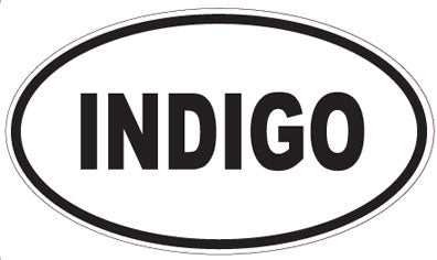 INDIGO - Oval Sticker