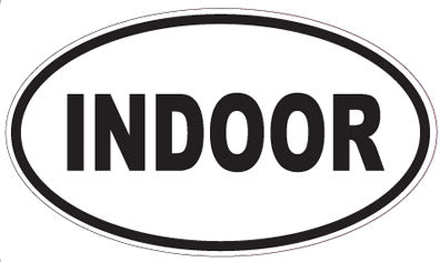 INDOOR - Oval Sticker