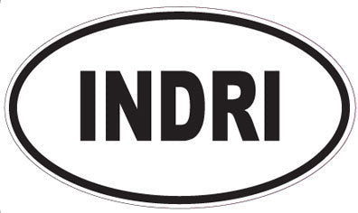 INDRI - Oval Sticker