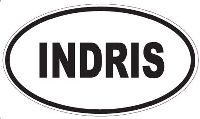 INDRIS - Oval Sticker