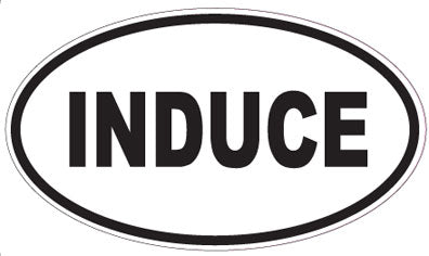 INDUCE - Oval Sticker