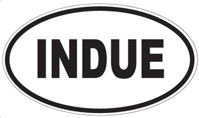 INDUE - Oval Sticker