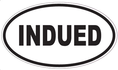 INDUED - Oval Sticker