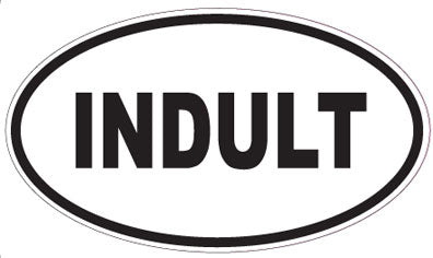INDULT - Oval Sticker