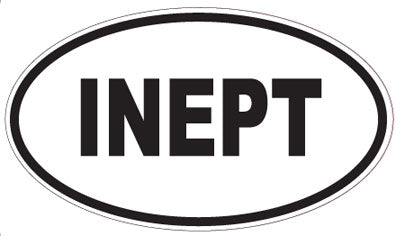 INEPT - Oval Magnet
