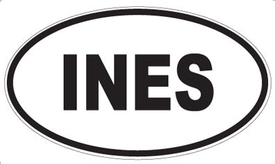 INES - Oval Magnet