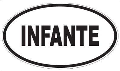 INFANTE - Oval Magnet