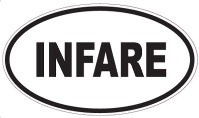 INFARE - Oval Sticker