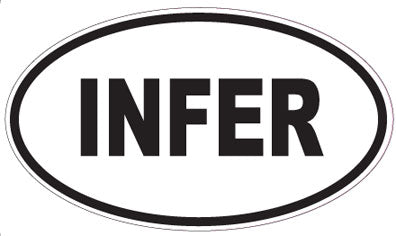 INFER - Oval Sticker