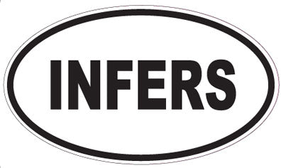 INFERS - Oval Sticker