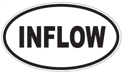 INFLOW - Oval Sticker