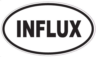 INFLUX - Oval Sticker