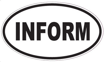 INFORM - Oval Sticker