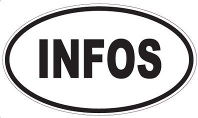 INFOS - Oval Sticker
