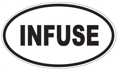 INFUSE - Oval Sticker