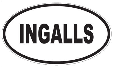 INGALLS - Oval Magnet