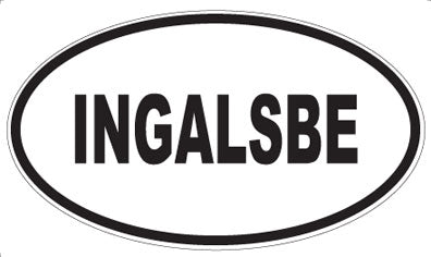 INGALSBE - Oval Magnet