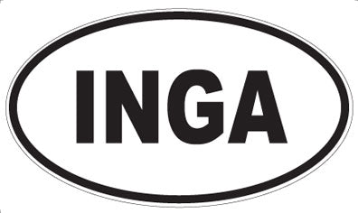 INGA - Oval Magnet