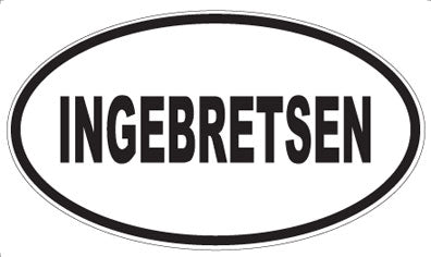 INGEBRETSEN - Oval Magnet