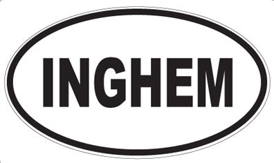 INGHEM - Oval Magnet