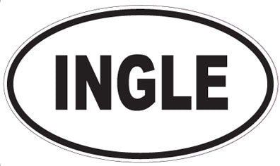 INGLE - Oval Sticker