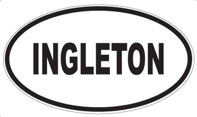 INGLETON - Oval Magnet