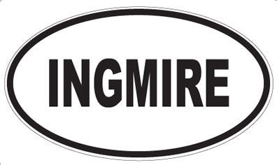 INGMIRE - Oval Magnet