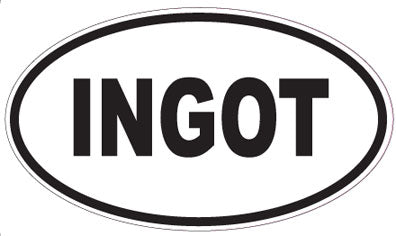 INGOT - Oval Sticker