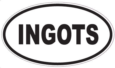INGOTS - Oval Sticker
