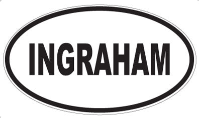 INGRAHAM - Oval Magnet