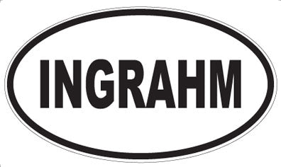INGRAHM - Oval Magnet
