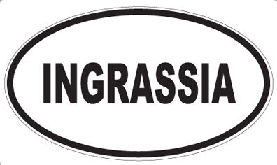 INGRASSIA - Oval Magnet