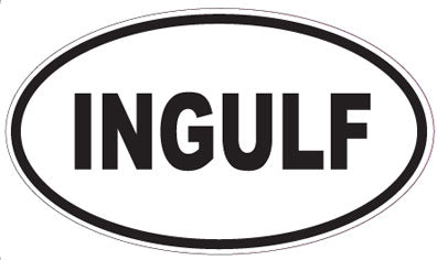 INGULF - Oval Sticker