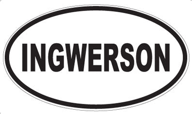 INGWERSON - Oval Magnet
