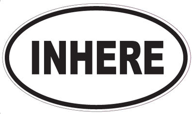 INHERE - Oval Sticker