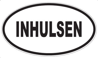 INHULSEN - Oval Sticker