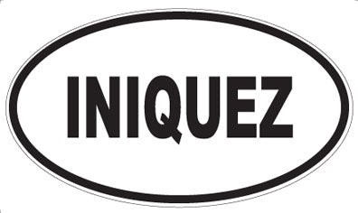 INIQUEZ - Oval Magnet