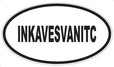INKAVESVANITC - Oval Sticker