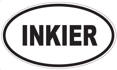 INKIER - Oval Sticker