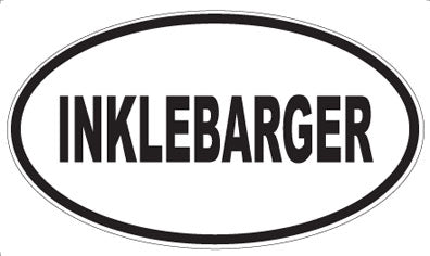 INKLEBARGER - Oval Magnet