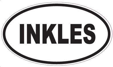 INKLES - Oval Sticker