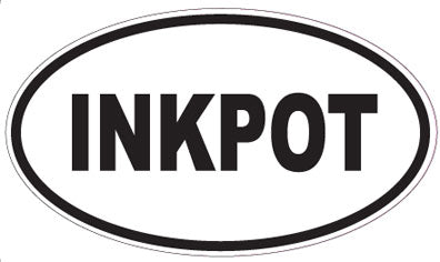 INKPOT - Oval Sticker